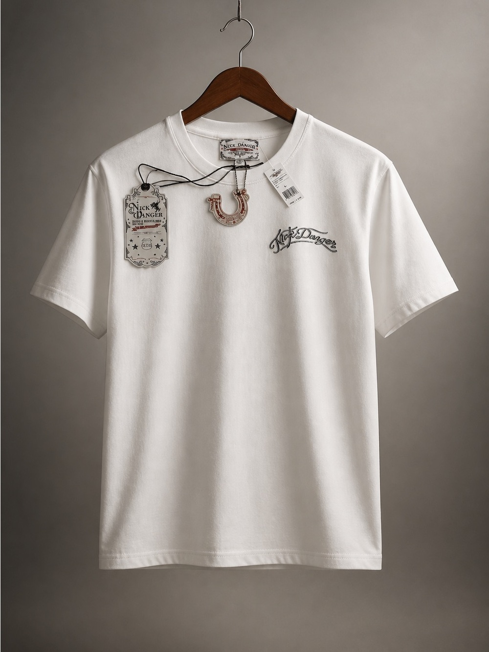 Nick Danger Classic White Crewneck T-Shirt
